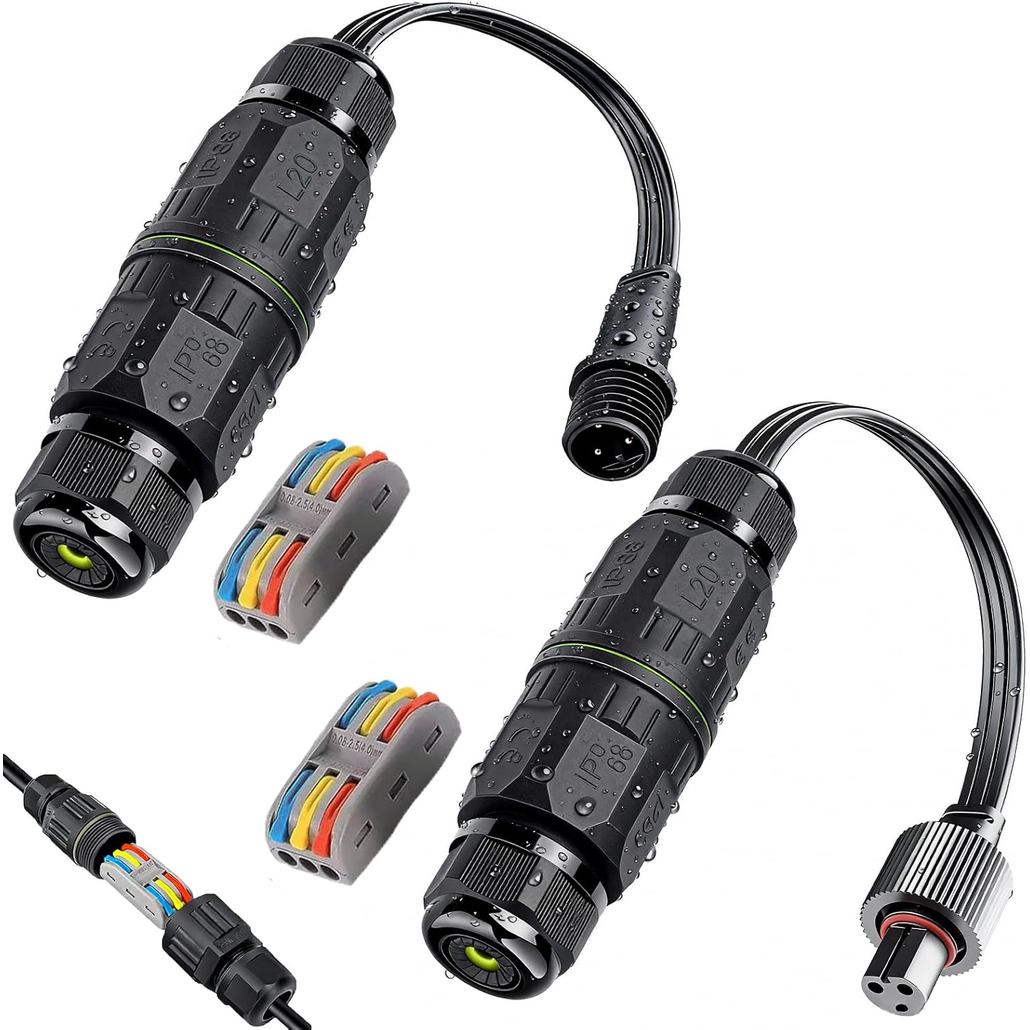 Đầu nối nối cho đèn ngoài trời vĩnh viễn Govee, Tương thích với Govee H705A H705B H705C H706A H706B 