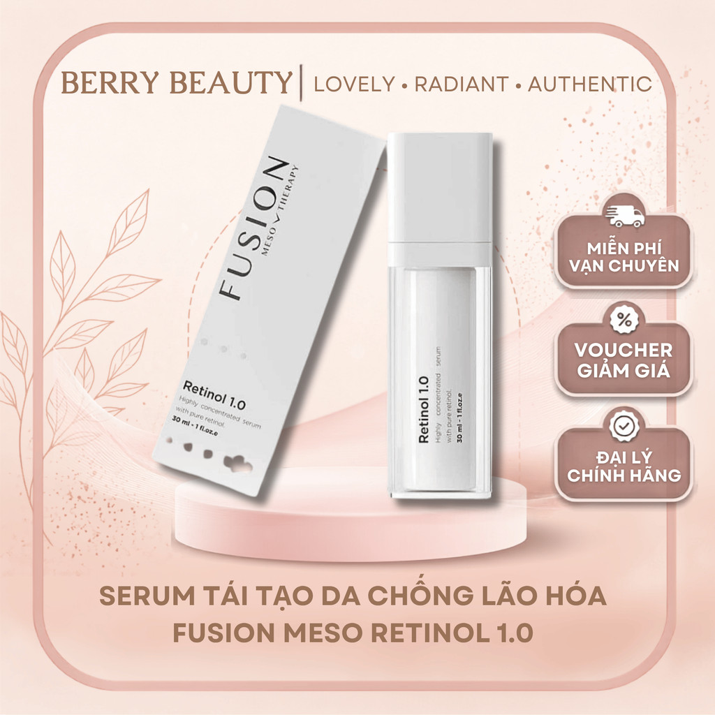 Serum Retinol 1% Fusion Meso 30ml da dầu mụn chống lão hóa