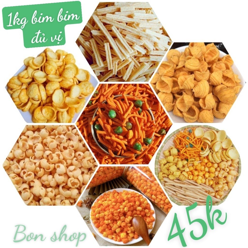 500G BIM BIM SNACK TÁ LẢ NGON GIÒN