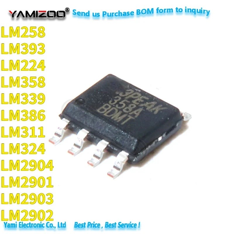5 Chiếc LM358 LM393 LM339 LM324 NE555 SOP SMD LM358DR LM324DR LM339DR LM393DR NE555DR Khuếch Đại Mạc