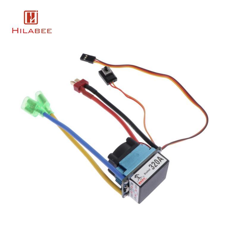 Bộ điều khiển tốc độ điện tử ESC chải chống nước 320A cho phích cắm 1 / 10 ESC T