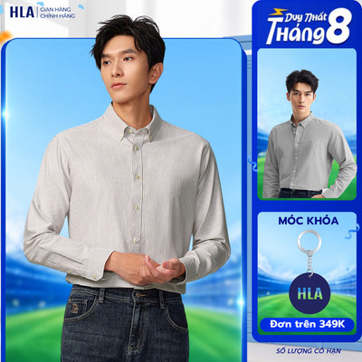 [TẶNG ÁO ĐƠN TỪ 1M5] Áo Sơ Mi Nam Dài Tay HLA Cao Cấp – Vải Cotton Mềm, Thoáng Khí - Thoái Mái