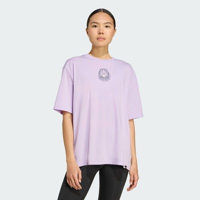 adidas Gym & Training CLIMACOOL Strength Training Graphic Tee Women Purple JM8981