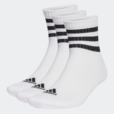 adidas Phong cách sống & Bóng rổ Bộ 3 Đôi Tất Cổ Thấp Lót Đệm 3 Sọc Sportswear Unisex trắng HT3456