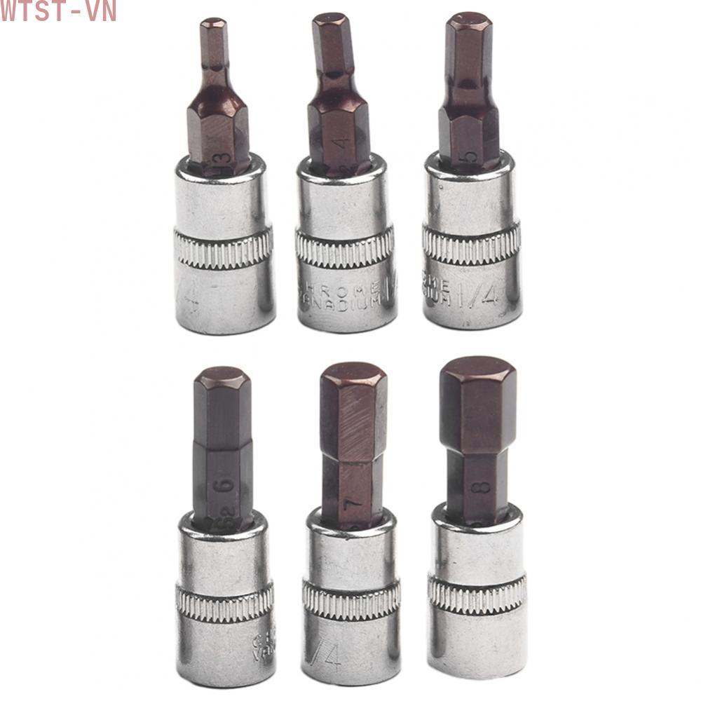 Precision Hexagonal Head Bit Set for Repairs and Projects 3Pcs H3 H4 H5 H6 H7 H8