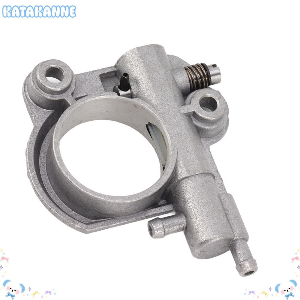 KATAKANNE Auto Oiler Hội, Máy bơm dầu cưa xích sắt bạc, Dễ dàng lắp đặt Máy bơm dầu cưa xích cho CS5
