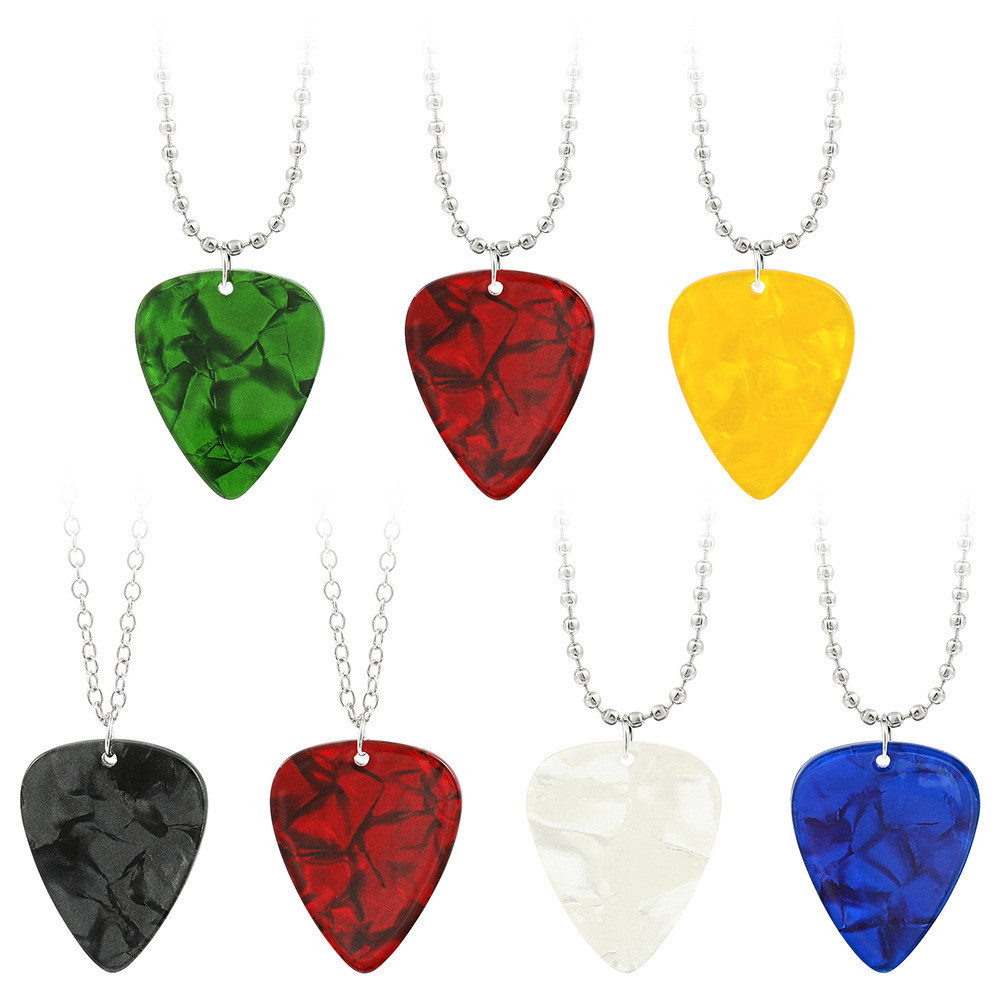 Stranger Things Hàng hóa Celluloid Guitar Pick Vòng cổ Eddie Mặt dây chuyền 811alpian
