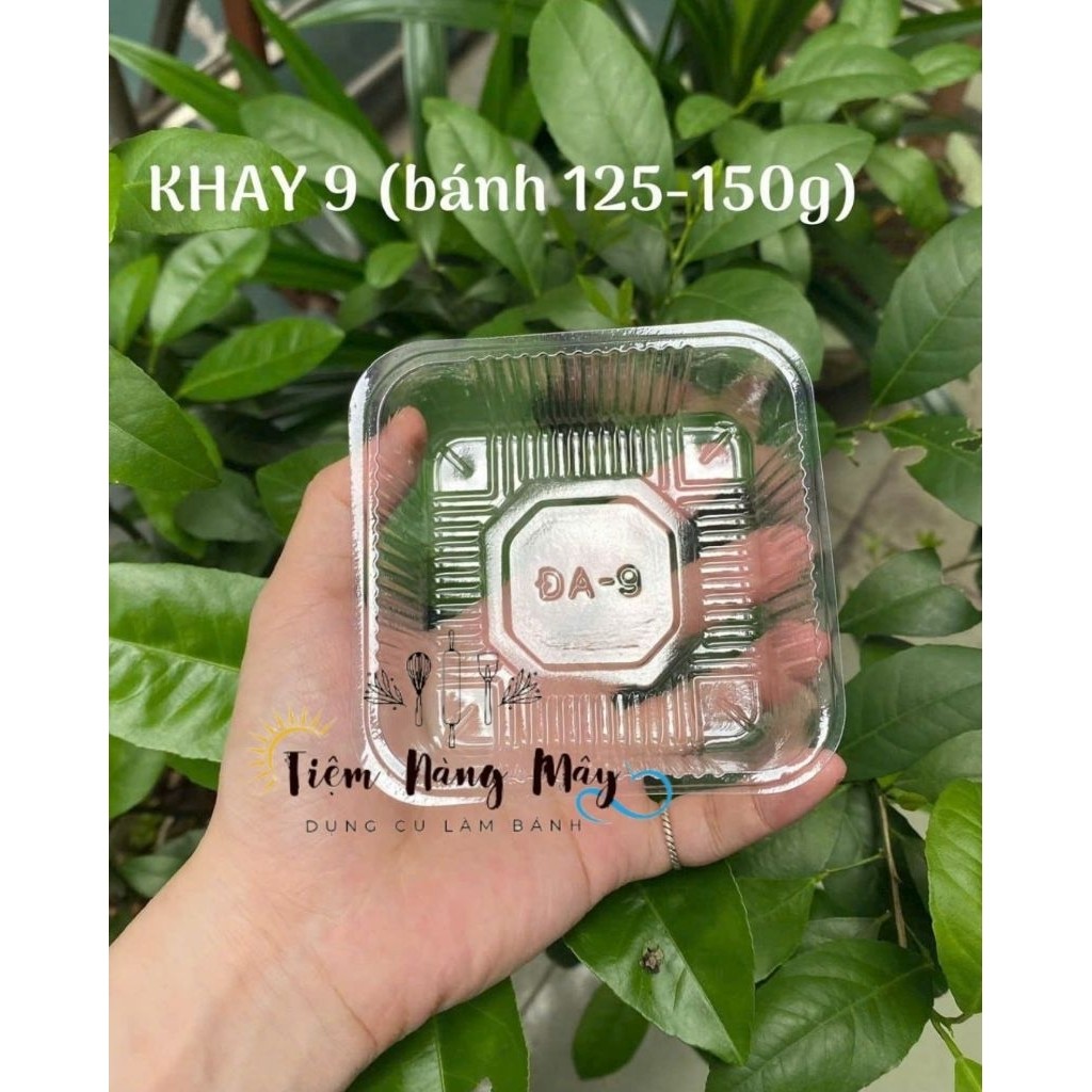 Khay chén hộp nhựa số 9 150g đựng bánh trung thu 150G 95-100c