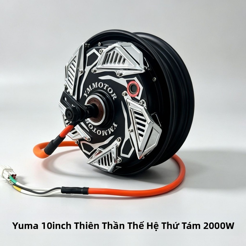 Động cơ Yuma 10 inch 2000W làm mát bằng nước 60V/72V cho xe máy điện