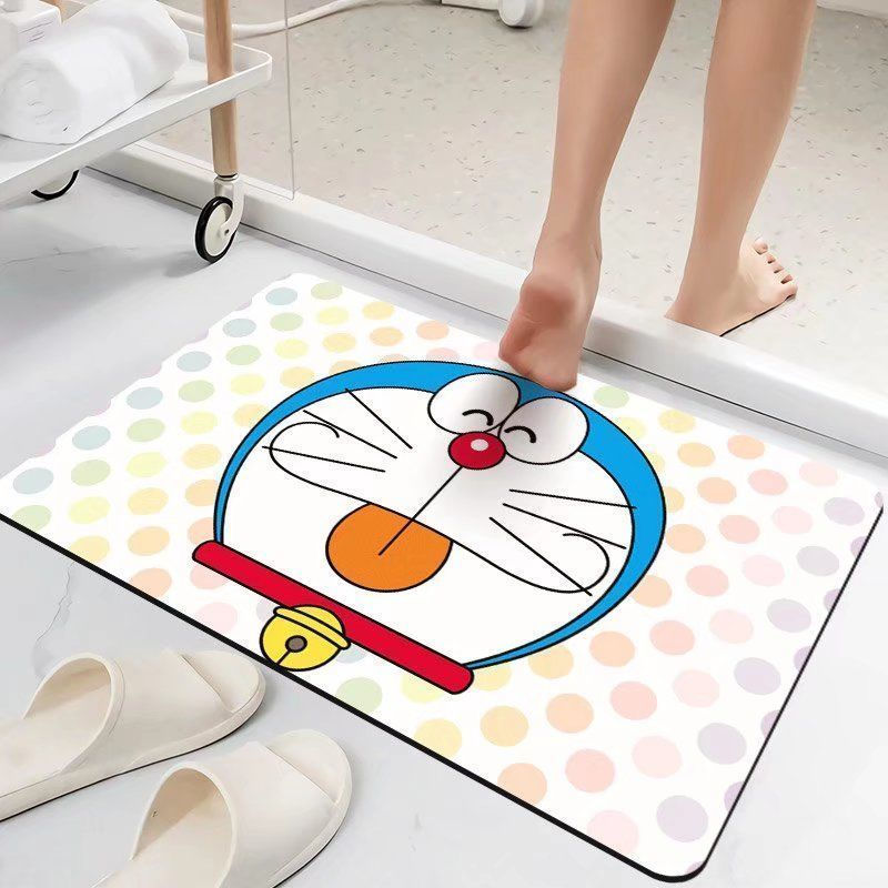 New Product#Cartoon soft diatomite absorbent bathroom mat, quick-drying non-slip floor mat for bathr