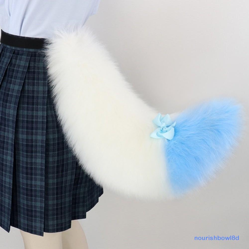 NOURISHBOW Furry Furry Furry Fursuit Đuôi Kigurumi, 60cm / 23in có dây đai có thể điều chỉnh Đuôi ch