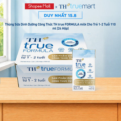 Thùng Sữa Dinh Dưỡng Công Thức TH true FORMULA milk Cho Trẻ 1-2 Tuổi 110ml (24 Hộp)
