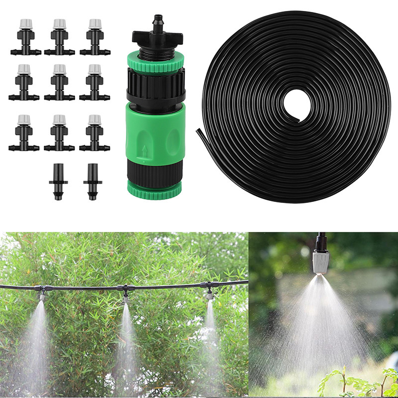 Irrigation System Kit Swimming pool Plant Flower Watering Air Misting Durable