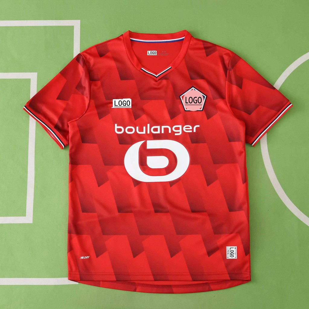 25-26 Mùa trò chơi Lille OSC (Lille OSC) Phiên bản quạt sân nhà Áo tập thể thao Jersey