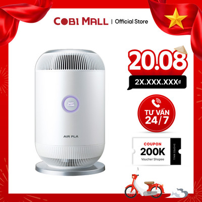 Máy lọc không khí & diệt khuẩn COBI AIR PLA – Công nghệ Real Bulk Plasma, 3 tầng lọc HEPA khử mùi, lọc bụi siêu mịn