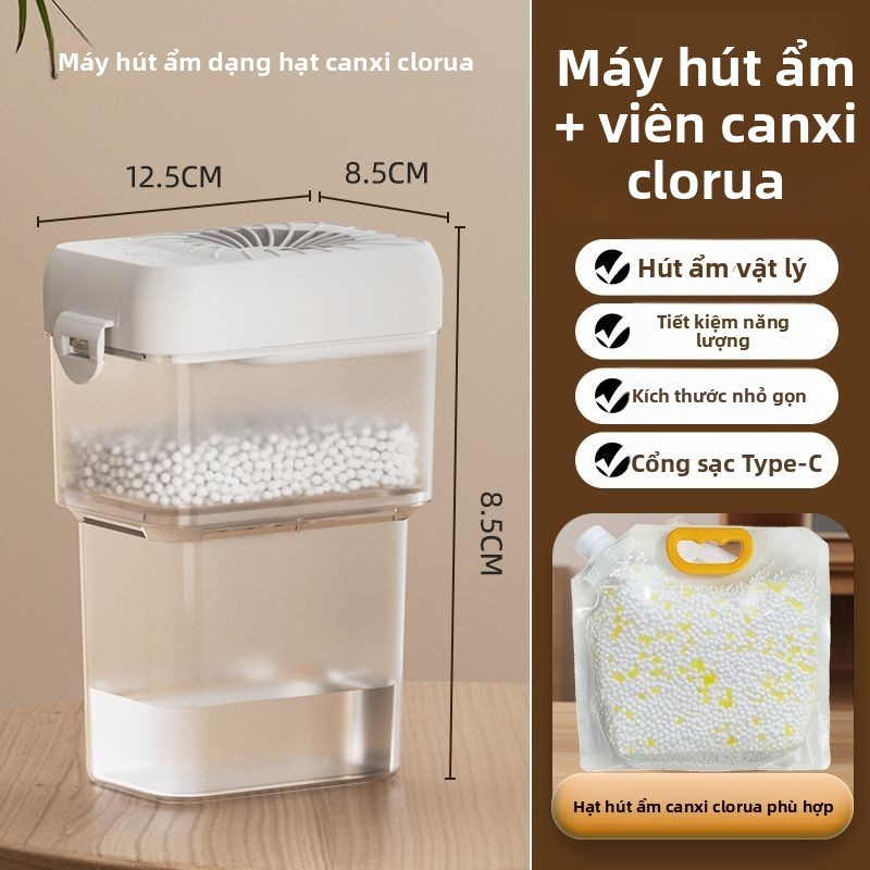 Máy hút ẩm hạt CaCl2 nhỏ gọn thanh lọc chống ẩm gia đình