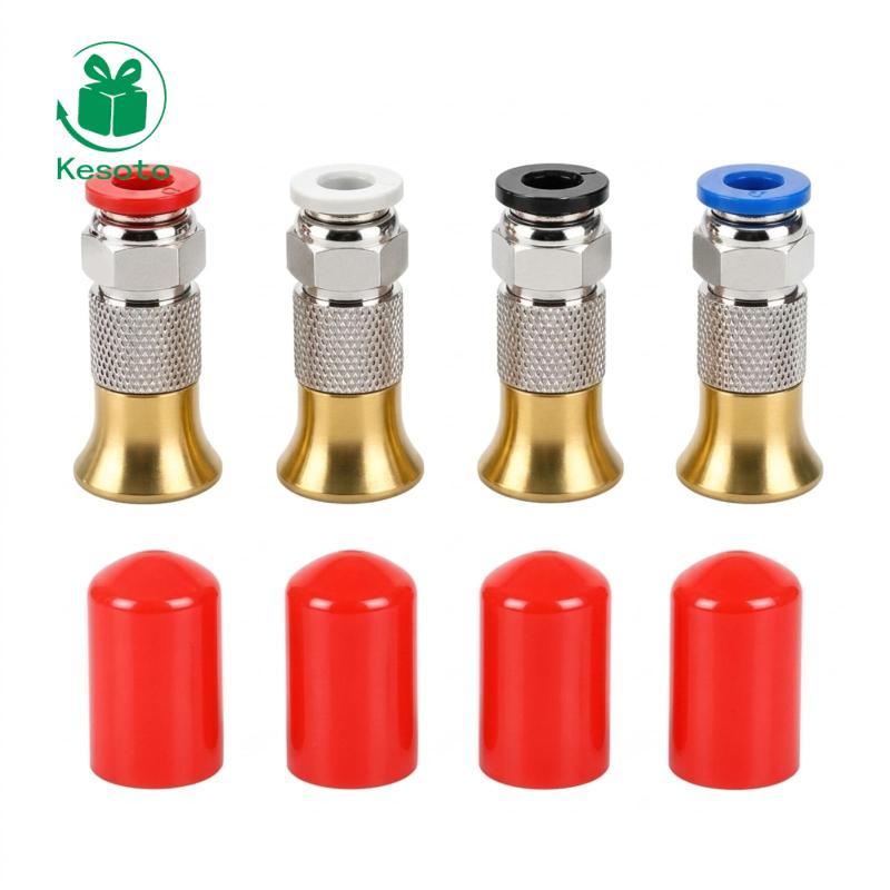 Kesoto 4 Miếng PC4-M6 Lắp PC4-M6 Phụ kiện PC4-M6 Đầu nối khí nén Phụ kiện nhanh bền bỉ