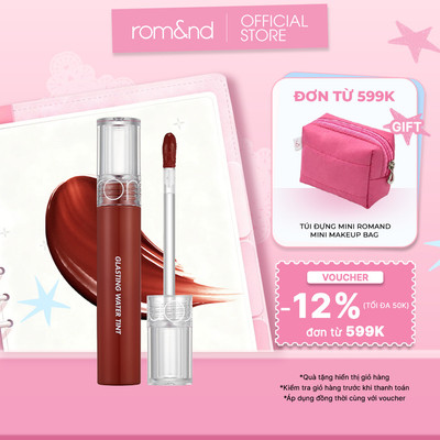 [Rom&nd] Son tint nước siêu lì, lâu trôi Hàn Quốc Romand Glasting Water Tint 4g