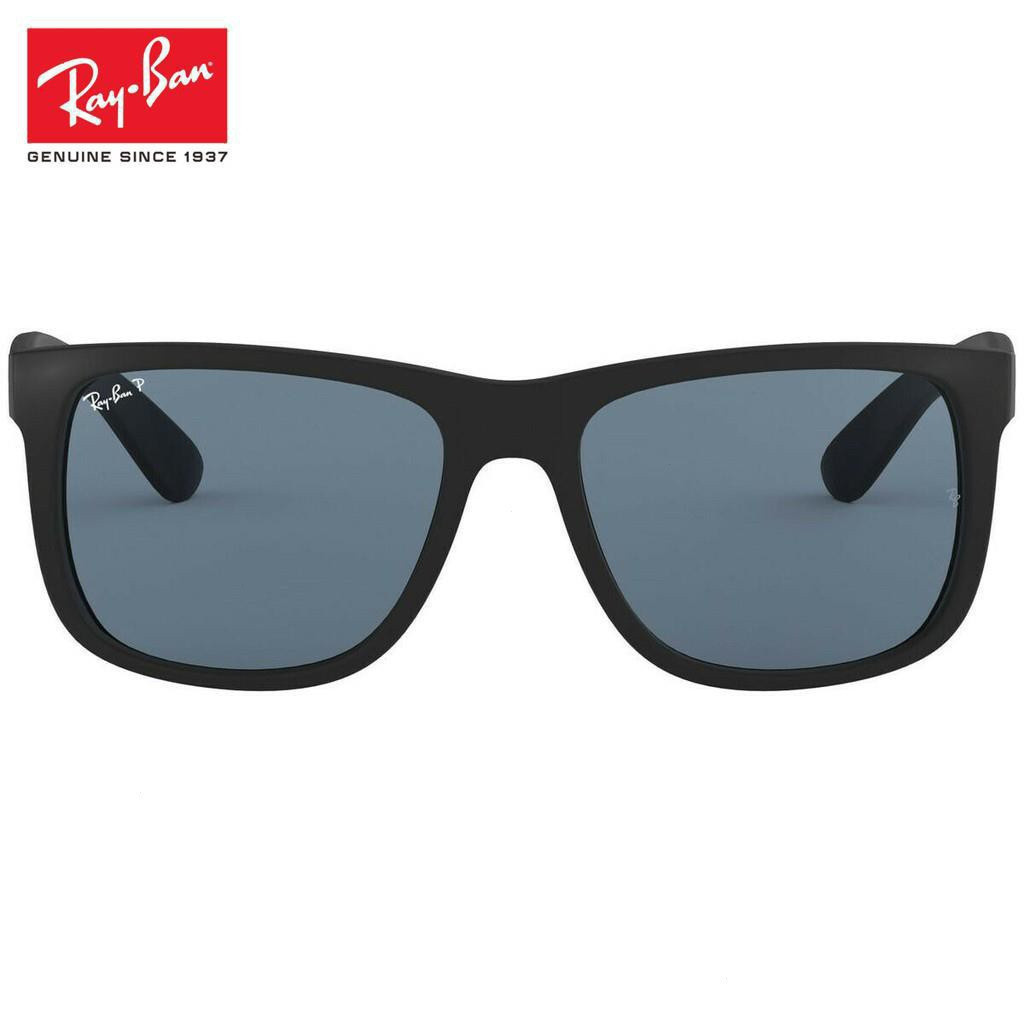 [] Kính râm phân cực màu xanh đậm Ray-Ban Justin rb4165 622 / 2V 55 Mới