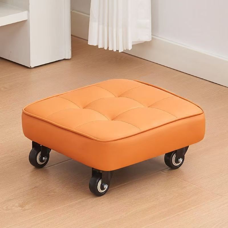 Square Rolling Caster Stool – Multi-functional Low Stool ...