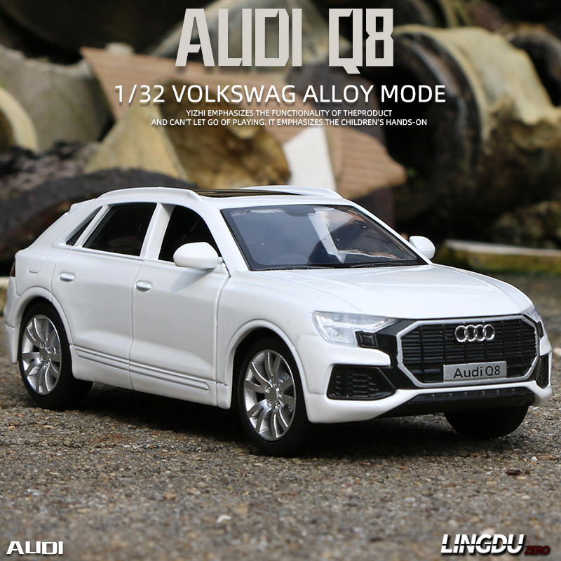 Audi Q8 Hợp Kim Xe Mô Hình 1: 36 Bé Trai Kim Loại Kéo Lại Đồ Chơi Có Thể Mở Cửa Mô Phỏng Xe Ô Tô Mô 
