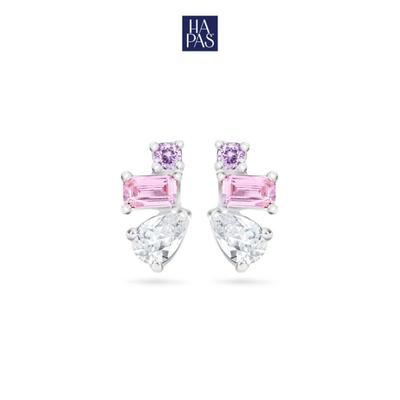 [BST SECOND CHAPTER] Bông Tai Pearie Ray HAPAS JEWELRY Trang Sức Mạ Bạch Kim Đính Đá CZ Cao Cấp KT26074-SP