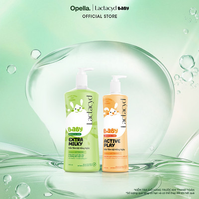 Bộ Sữa Tắm Gội Trẻ Em Lactacyd Baby Extra Milky Size Jumbo 800ml + Chai Sữa Tắm Gội Trẻ Em Active Play 500ml