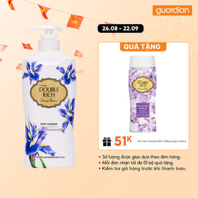 Sữa Tắm Dưỡng Ẩm Double Rich Dreamy Romance Body Shower Hương Hoa Diên Vĩ 550g