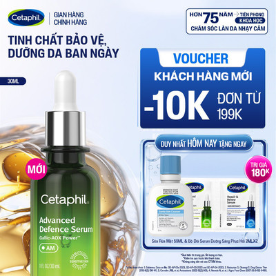 [MỚI] Serum Tinh chất bảo vệ, dưỡng da ban ngày Cetaphil Advanced Defence 30ml