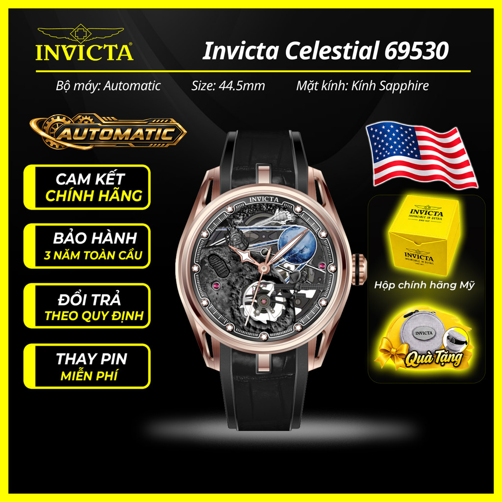 Đồng Hồ Nam Invicta Celestial 69530 44.5mm Chính Hãng