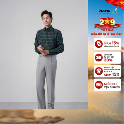 Áo Sơ mi nam dài tay May 10 form RegularFit mã 010125131 AK583