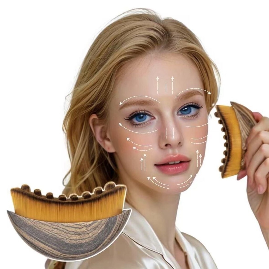 2025 Mới Xuyên Biên Giới Lymphatic Mặt Đường Viền Bàn Chải Nâng Cấp Mắt Cổ Massage Chăm Sóc Cơ Thể B