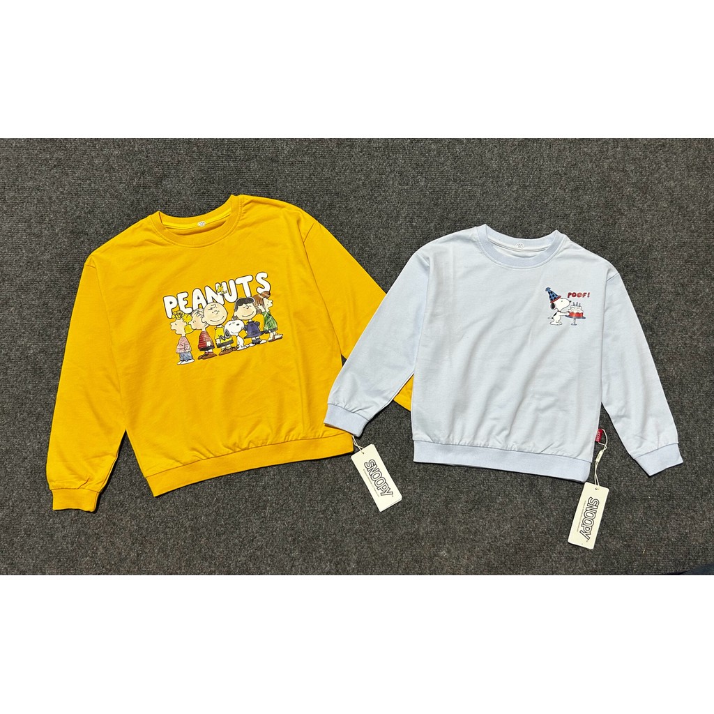 Snoopy Snoopy Bi Trẻ Em Xuân Thu Đông Mỏng Áo Cotton Cho Bé Thể Thao Dài Tay Họa Tiết Hoạt Hình Áo