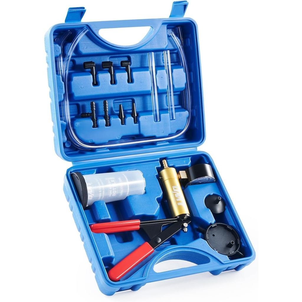 Orion Motor Tech Brake Bleeder Kit with Hand Vacuum Pump and Adapters, Brake Bleeding Kit for Brake 