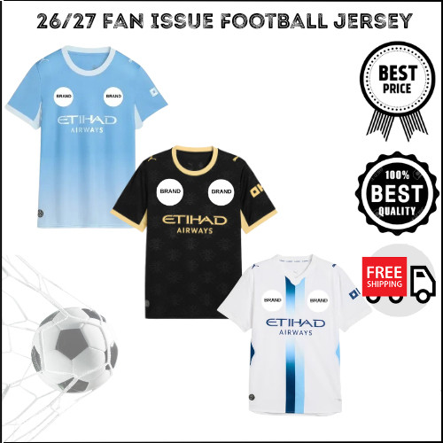 (Top Grade) Manchester City MC Man City Sân khách thứ 3 Bộ áo bóng đá 2026 / 27 25 / 26 Áo bóng đá c