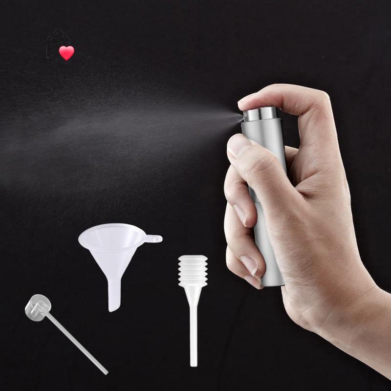 [TDiepf] 4 Chai Nước Hoa Mini 8ml Có Thể Đổ Lại Rỗng Chống Rò Rỉ Du Lịch Cologne Hộp Đựng Quà Tặng D