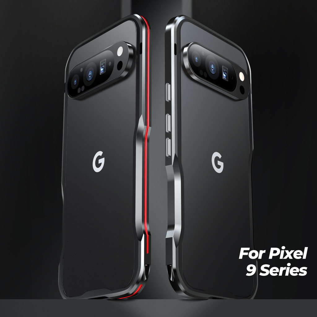 Bumer Kim Loại Sang Trọng Cho Google Pixel 8 9 Pro XL Ốp Lưng Pixel8 Pro Khung Nhôm Nhẹ Chống Sốc Da