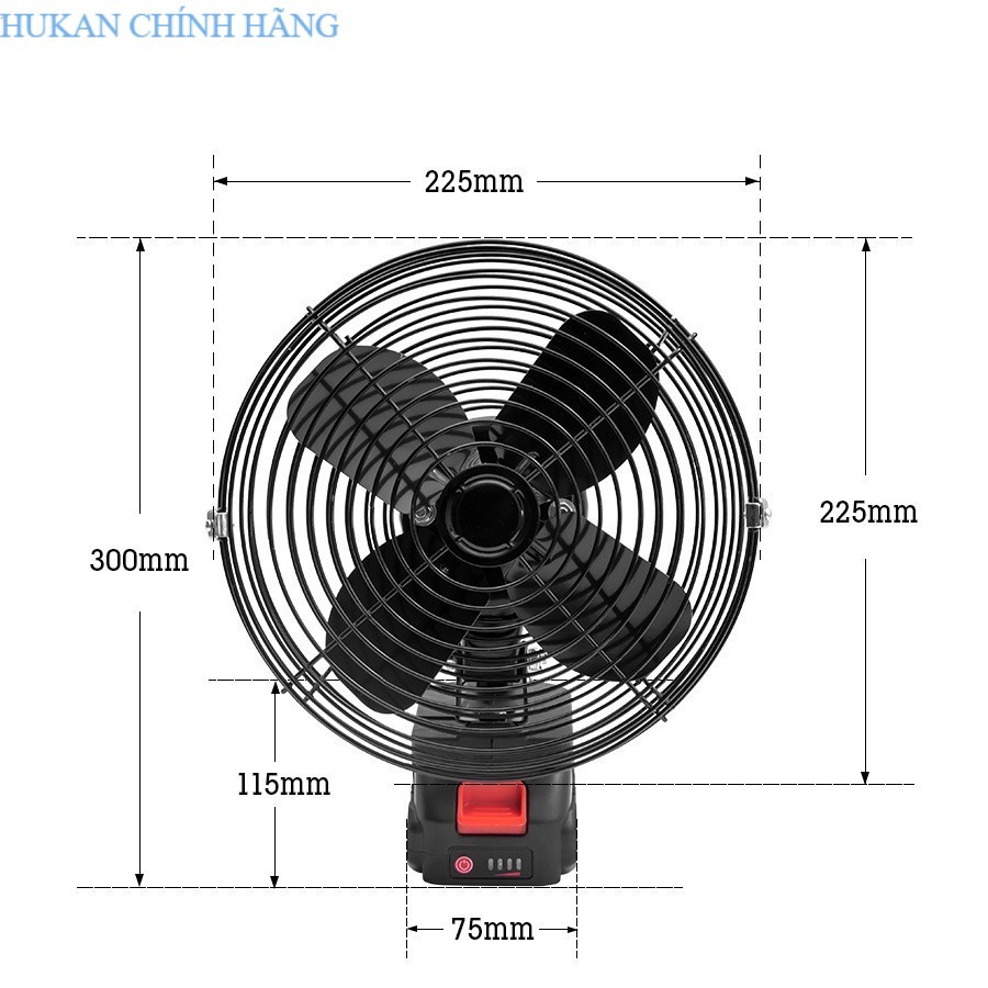 Quạt Pin Tích Điện MAKITA, Quạt Chạy Pin Tích Điện 8 Inch Để Bàn , Làm Mát Cực Nhanh,  (quạt đen ) H