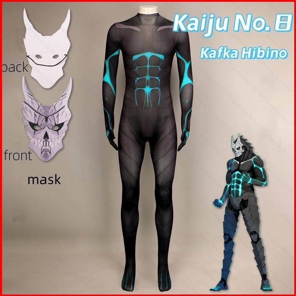 YS Kaiju No 8 Kafka Hibino jumpsuits mask cosplay cloth Halloween party costume