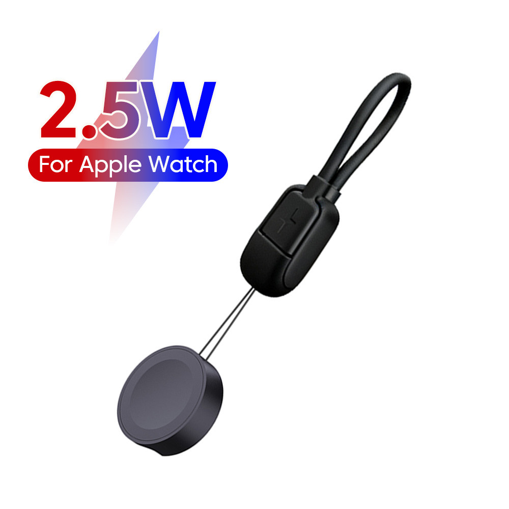 Sạc Nhanh Thích Hợp Cho Apple Watch Sạc Từ Tính Không Dây Mini Di Động Thích Hợp Cho Samsung Watch S