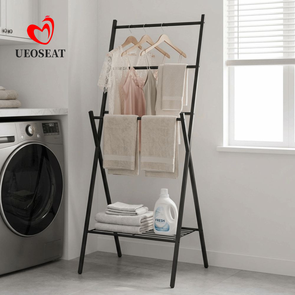 UEOSEAT Giá phơi dung tích lớn Giải pháp lưu trữ khung đứng tự do Hộ gia đình hàng ngày