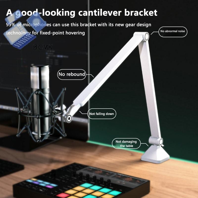 [BCVK] Có Thể Điều Chỉnh Micro Boom Arm Chân Đế Để Chơi Game Phát Trực Tuyến Ghi Âm USB Condenser Mi
