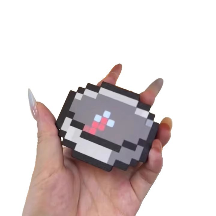 Minecraft Lấy Cảm Hứng Từ La Bàn Móc Khóa Pixel Nghệ Thuật Phong Cách MC Trò Chơi Ngoại Vi Kim Di Ch