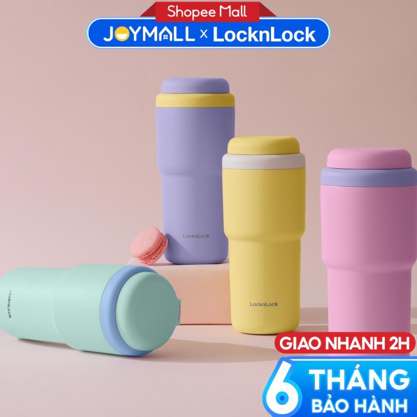 Ly Giữ Nhiệt LocknLock Daily Macaron Tumbler LHC3292 480ml, Hàng Chính Hãng,Khoá Đôi An Toàn-JoyMall