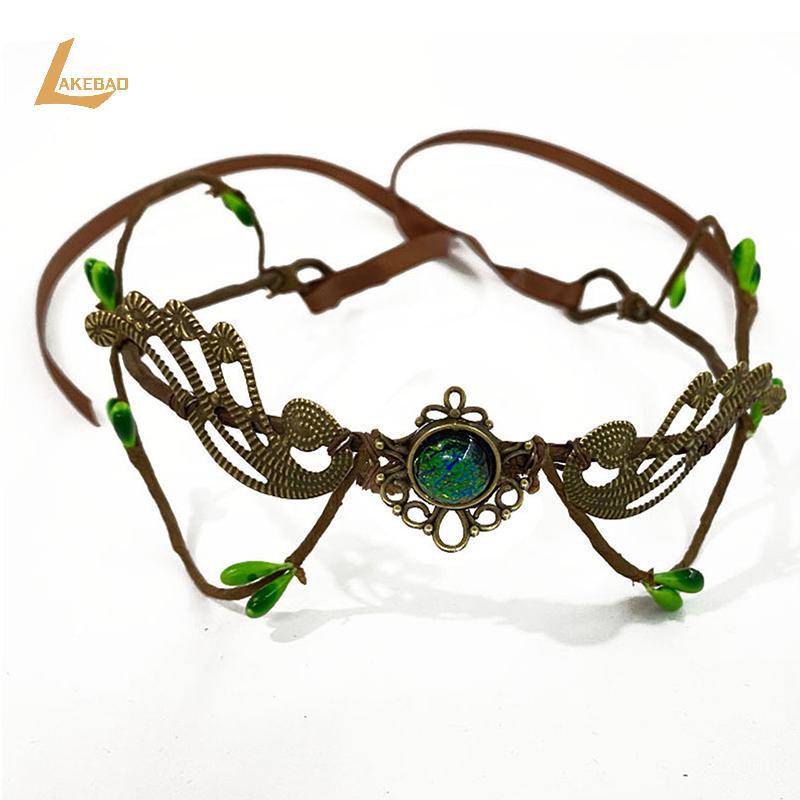 [LAKEBAO] Elven Crown Tiara Vine Headpiece Fairy Diadema Crown Gothic Woodland Dress Bridal Wedding 