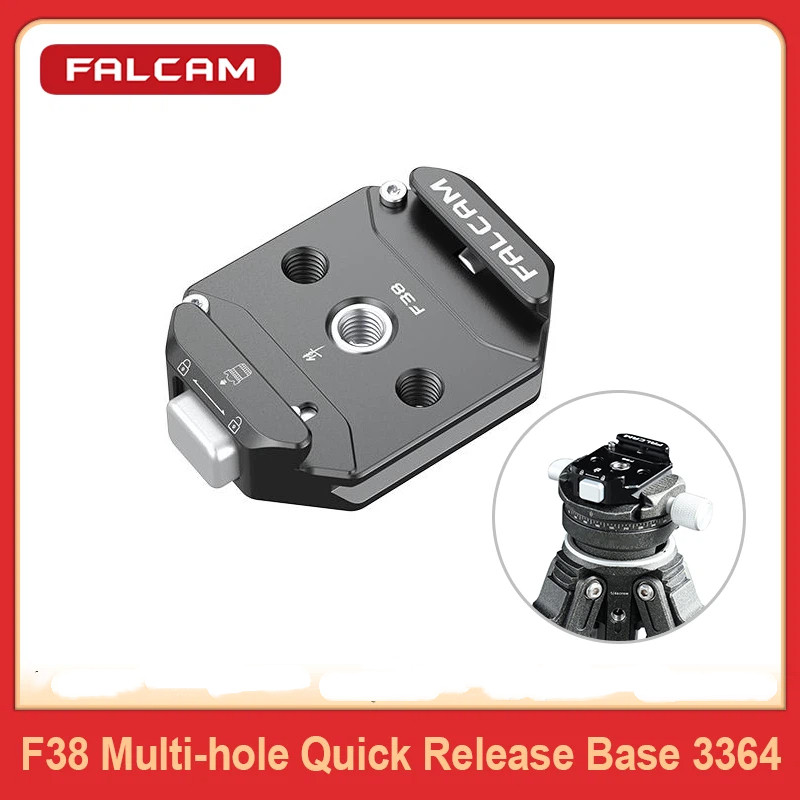 Đế phát hành nhanh đa lỗ FALCAM F38 Đế hệ thống phát hành nhanh với ren vít 1 / 4 "và 3 / 8" cho bộ 
