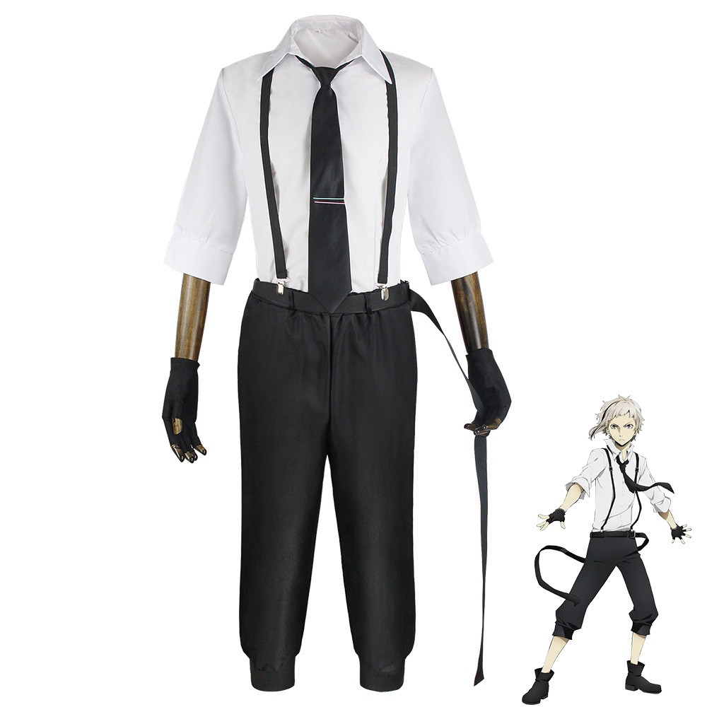 ZH【Hàng có sẵn】Trang phục cosplay Bungo Stray Dogs Nakajima Atsushi Trang phục cosplay Halloween nhậ