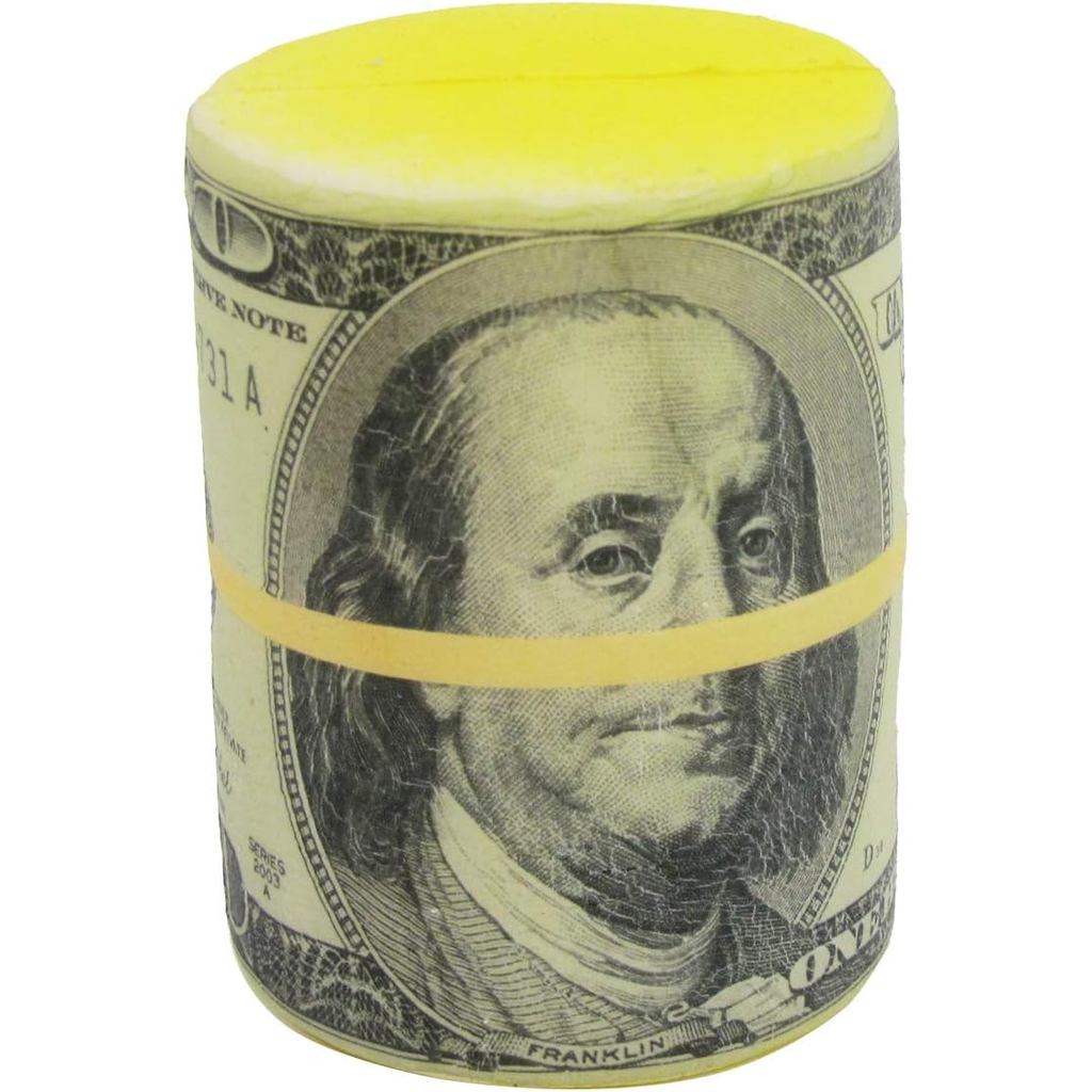 Treasure Gurus Giả $100 Đô La Bill Roll Squish Căng Thẳng Bóng Lo Âu Giảm Xốp Tiền Bóp Đồ Chơi