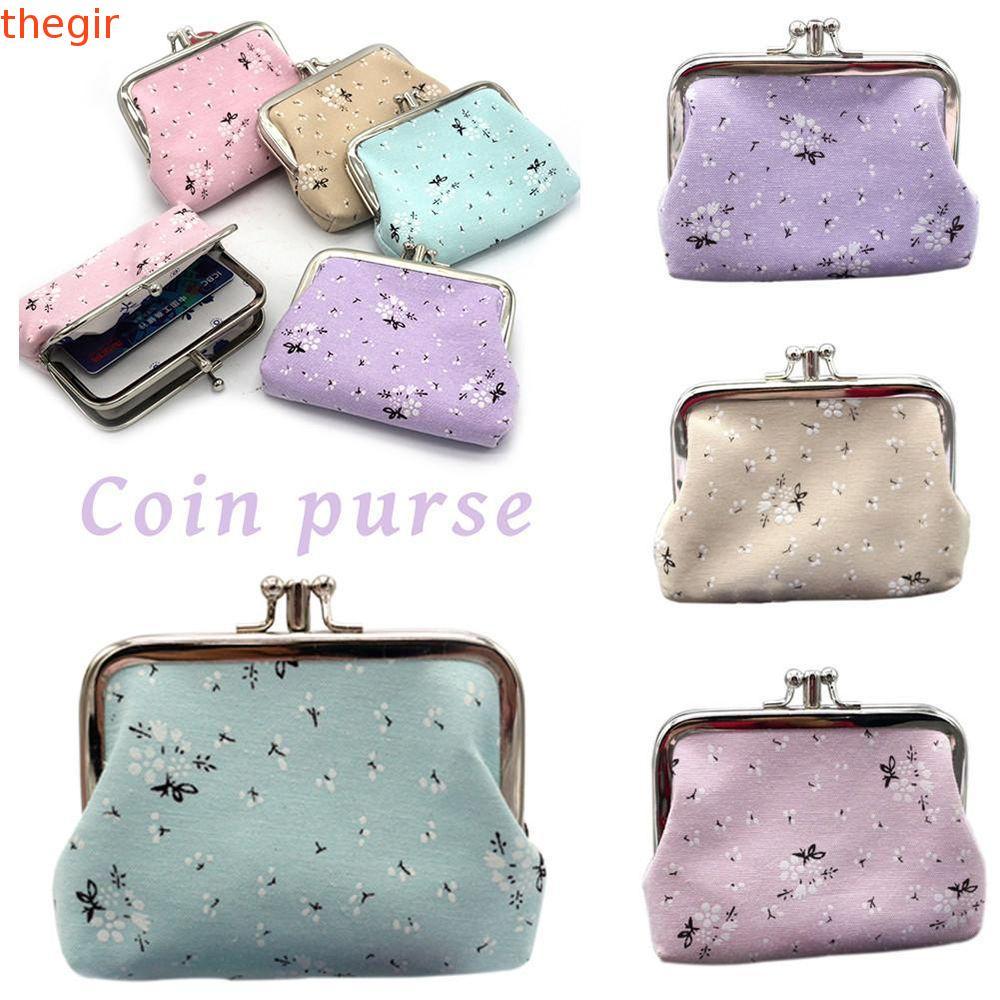 THEGIRL8B Hasp Ví Đựng Tiền Xu Vintage Mini Thời Trang Túi Đựng Tiền Chìa Khóa Thẻ Nữ Lady Zero Ví