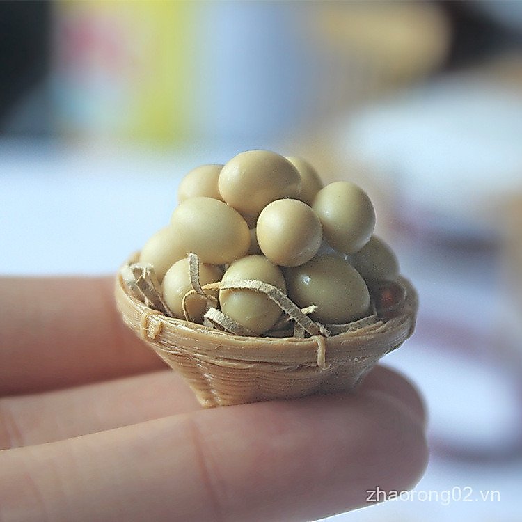52DOLLHOUSE Nhà Búp Bê Phụ Kiện Thu Nhỏ Bắn Đạo Cụ Đồ Chơi Mô Hình Mô Phỏng Nhựa Trứng Giỏ D438 5W6Q